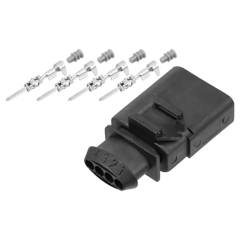 Unique Bargains 1 Set No.1K0973804 4 Pin Sealed Male JPT