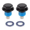 thumbnail image 1 of Unique Bargains 1 Set Oil Drain Plug for Toyota Tacoma Tundra Camry Corolla 4Runner Oil Pan Drain Bolt Screw Thread Repair No.9043012031 Blue Metal Magnetic M12x1.25, 1 of 7