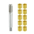 thumbnail image 1 of Unique Bargains 1 Set Outer Universal Spark Plug Thread Repair Tools with M12x1.25 Inserts and M14x1.25 Tap Upholstery, 1 of 6
