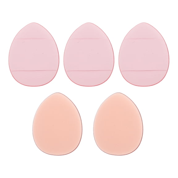 Unique Bargains 1 Set Portable Mini Face Makeup Sponge for Bedrooms Light Pink Hydrophilic Polyurethane