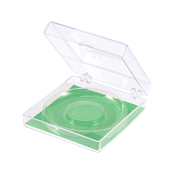 Unique Bargains 1 Set Portable Rectangular Eyelash Storage Case Blackish Green Acrylic