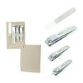 thumbnail image 1 of Unique Bargains 1 Set Portable Rotation Nail Clipper Kit for Women for Men Gradient Green, 1 of 7