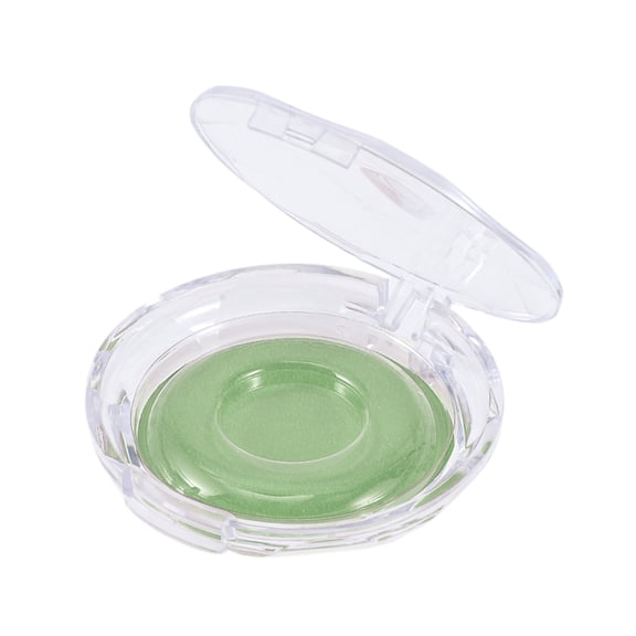 Unique Bargains 1 Set Portable Round Eyelash Storage Case Green Acrylic