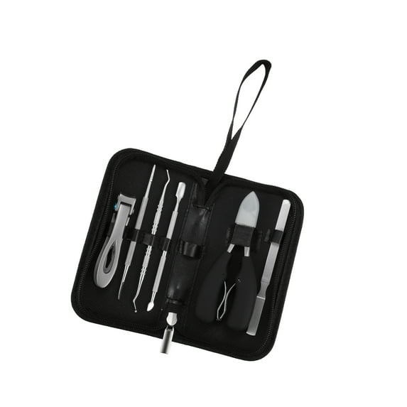 Unique Bargains 1 Set Professional Nail Clippers Set for Travel Thick Nails Silver Tone