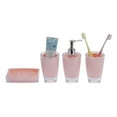 thumbnail image 1 of Unique Bargains 1 Set Reusable Bathroom Accessories Set for Bathroom Vanities Pink PS, 1 of 4