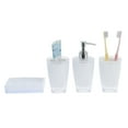 thumbnail image 1 of Unique Bargains 1 Set Reusable Bathroom Accessories Set for Bathroom Vanities White PS, 1 of 4