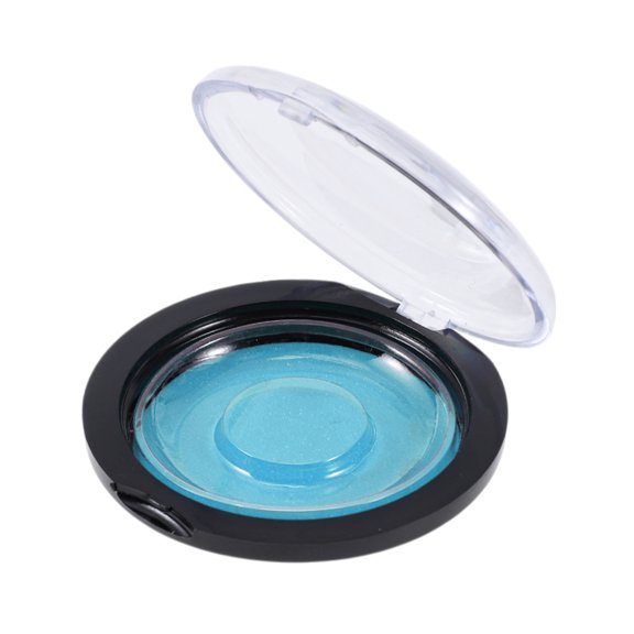 Unique Bargains 1 Set Reusable Round Eyelash Storage Case Blue Acrylic