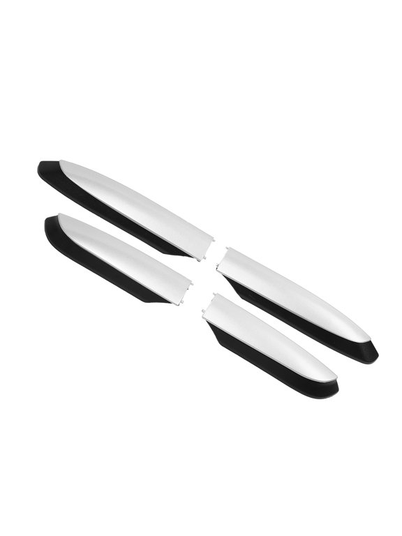 1 Set Roof Rack Rail Cover End Protection Exterior Cover Shell Cap for Toyota RAV4 2013-2018 Silver Tone
