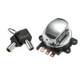 thumbnail image 1 of Unique Bargains 1 Set Round Key Ignition Switch Fit for Harley-Davidson Softail Road King 1993-2013 Silver Tone, 1 of 7