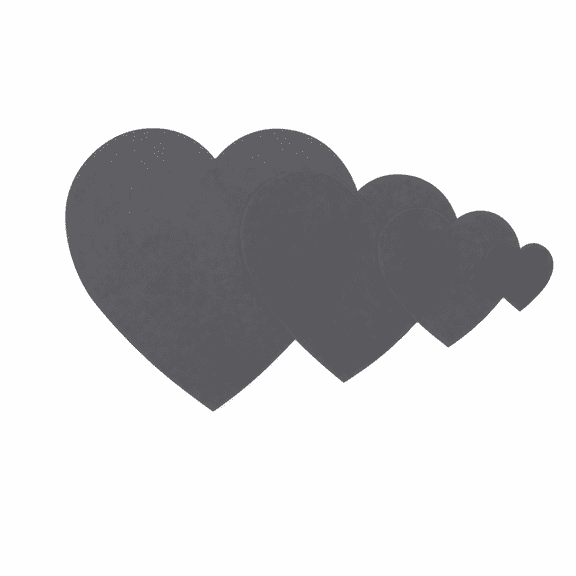 Unique Bargains 1 Set Self-Adhesive Heart Shape Nylon Repair Patches 3.15"x3.15" Dark Gray