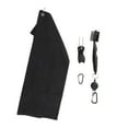 thumbnail image 1 of Unique Bargains 1 Set Soft Golf Towel with Cleaning Brush Ball Fork 15.75"x23.62" Black, 1 of 6