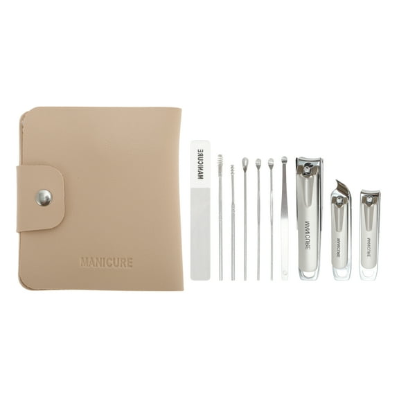 Unique Bargains 1 Set Splash-proof Nail Clippers Set Toenail Clippers Silver Tone