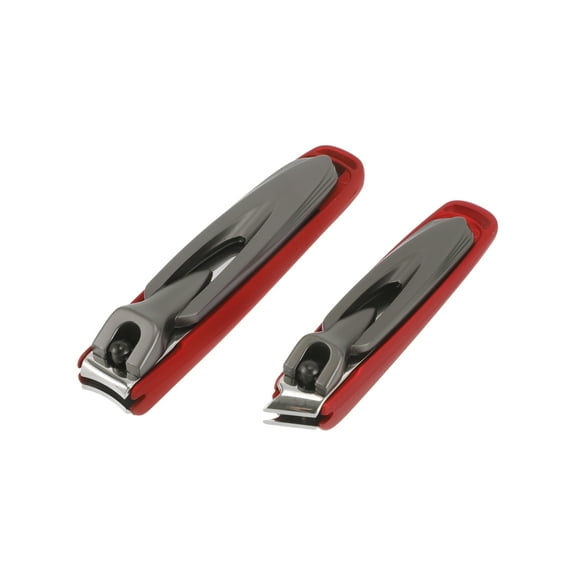 Unique Bargains 1 Set Splash-proof Nail Clippers Toenail Clippers Red Gray