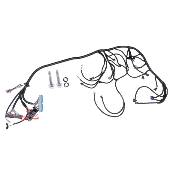 Unique Bargains 1 Set Standalone Wiring Harness W/60A Relay for LS1 Engine 4.8 5.3 6.0 VORTEC 1997-2006