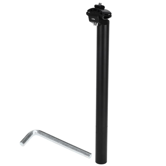 Unique Bargains 1 Set Universal Bike Seat Posts Extra Long Adjustable Angle 31.6x400mm Bike Saddle Post Seat Tube Black Aluminum Alloy