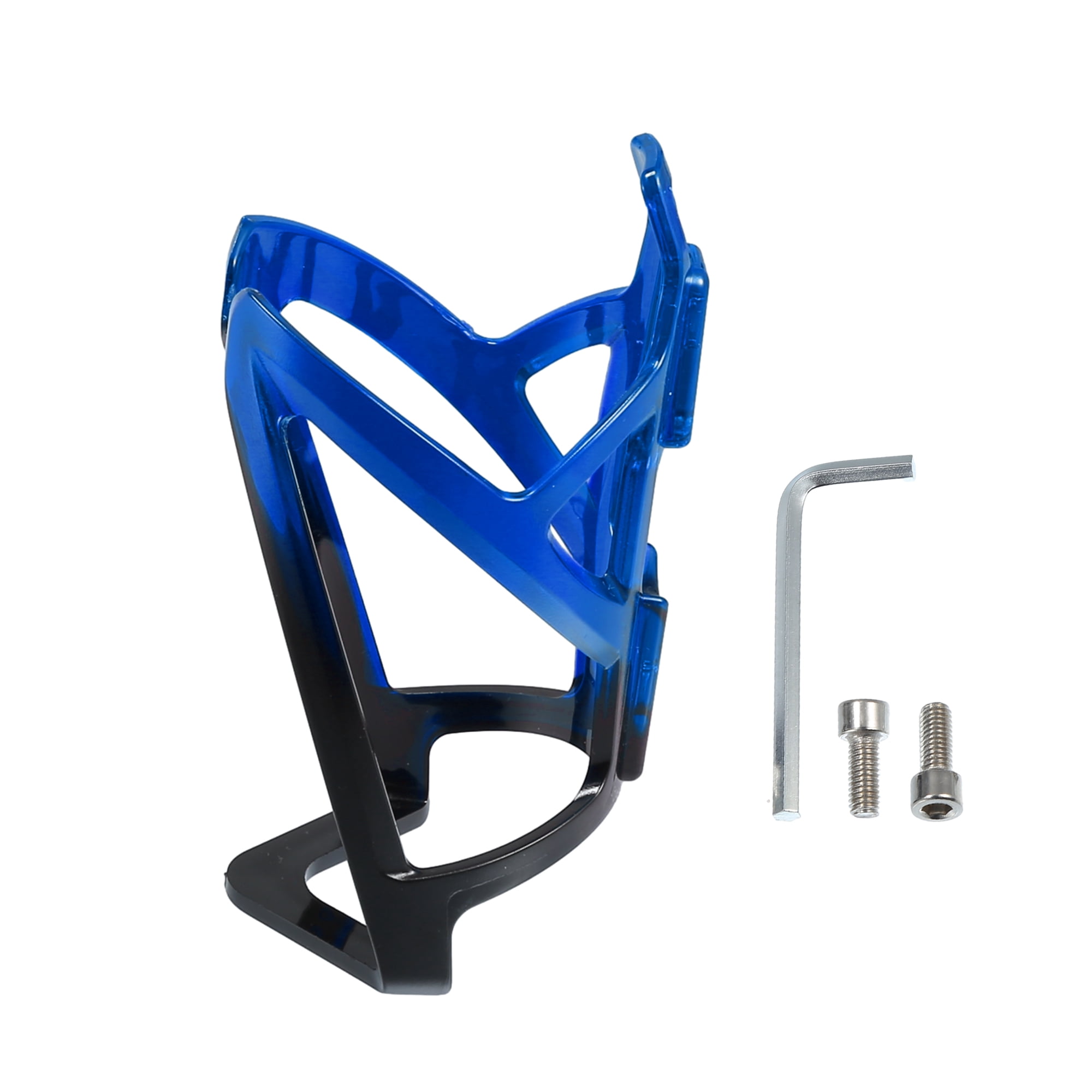 Unique Bargains 1 Set Universal Bike Water Bottle Cage Holder Plastic Black Blue