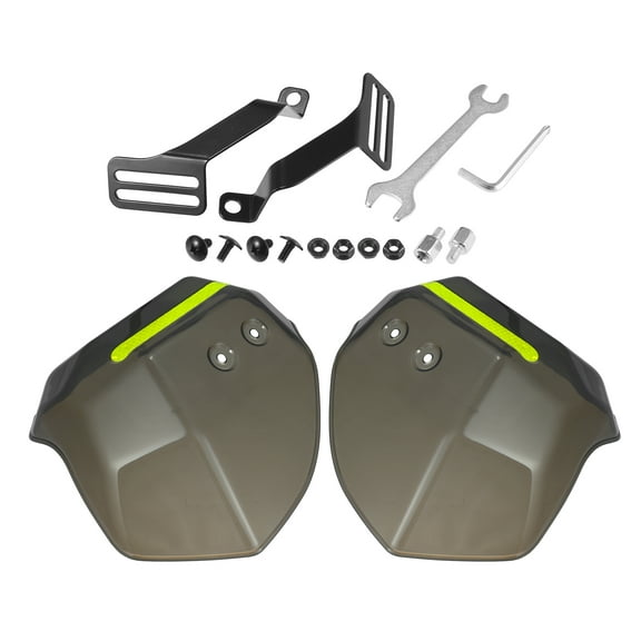 Unique Bargains 1 Set Universal Black Motorcycle Handlebar Handguard Hand Guards Protector for ATV Dirt Bike W/ Screw