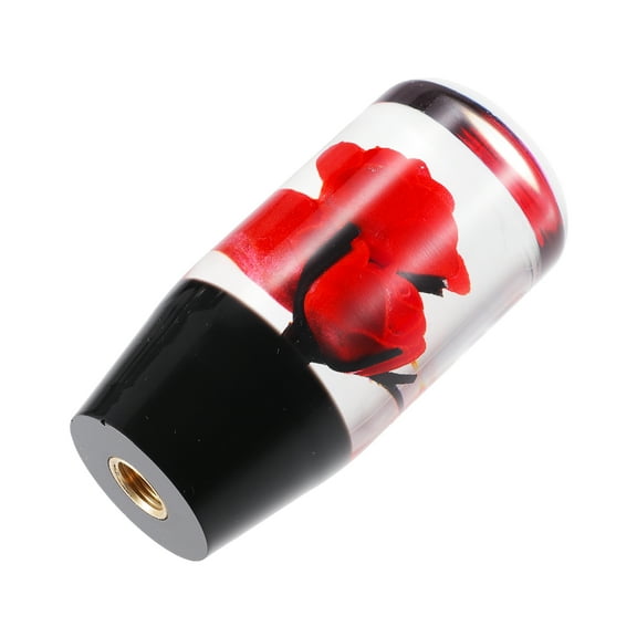 Unique Bargains Universal Car Gear Shift Knob, Manual Automatic Stick Gear Shifter Knob, Acrylic, 1 Set Red 10cm