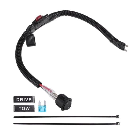Unique Bargains 1 Set Universal Car Switched Fuse Kit Automotive Switched Fuse Switch for Car Durable Plastic Black