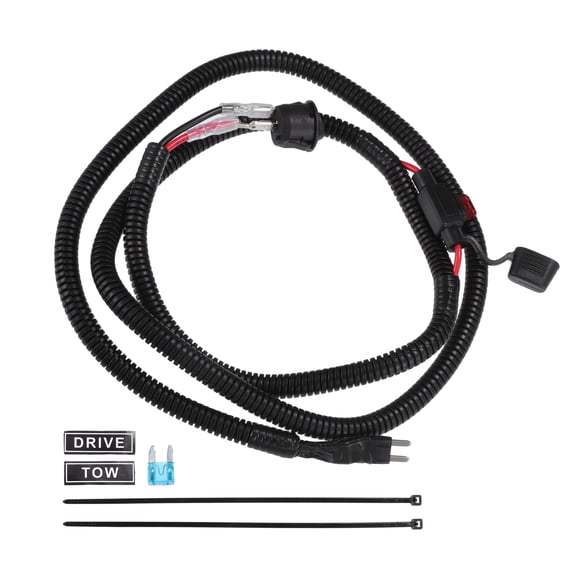 Unique Bargains 1 Set Universal Car Switched Fuse Bypass Kit Automotive Switched Fuse Switch for Car Plastic 129cm 50.79" Black