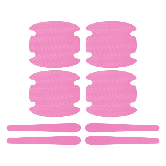 Unique Bargains 1 Set Universal Door Handle Sticker Anti-Scratches 83x90mm Auto Door Handle Protective Film Black