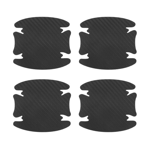 Unique Bargains 1 Set Universal Door Handle Sticker Anti-Scratches 83x90mm Auto Door Handle Protective Film Black