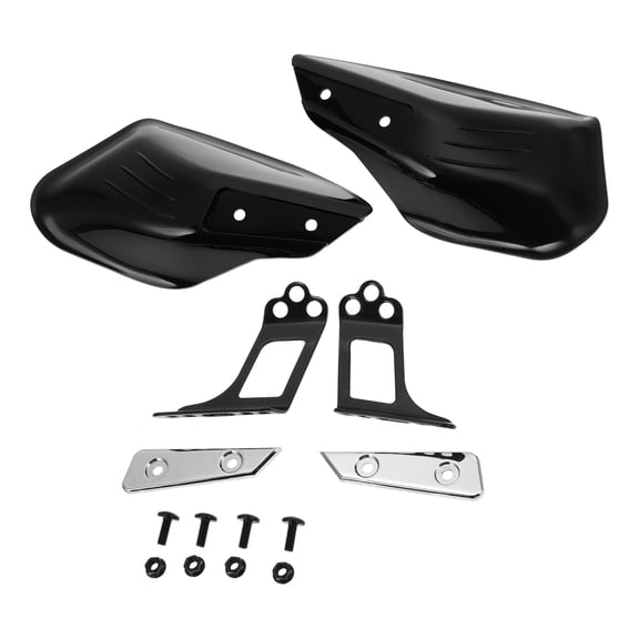Unique Bargains 1 Set Universal Hand Guard Motorcycles Knuckle Guard Protector Black PP Plastic
