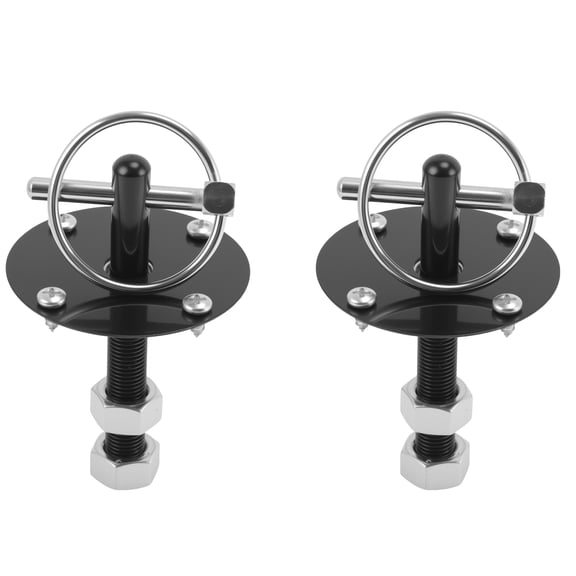 Unique Bargains 1 Set Universal Hood Pins Kit for GM for Chevy for Ford