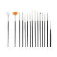 thumbnail image 1 of Unique Bargains 1 Set Universal Nail Painting Brushes for Home DIY Black, 1 of 6