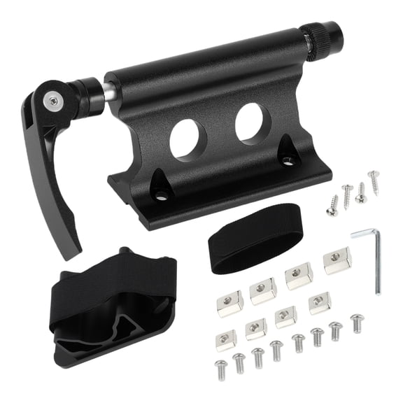 Unique Bargains 1 Set Universal Quick Release Bike Fork Mount Rack with Roof Carrier Aluminum Alloy Anti-corrosion Black