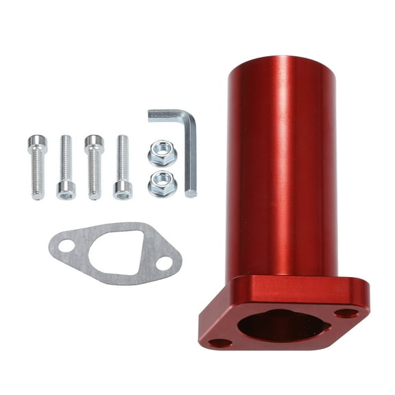 Unique Bargains 1 Set Universal Racing Intake Pipe Inlet Manifold for PWK24 Carburetor Engine Mini Bike Red