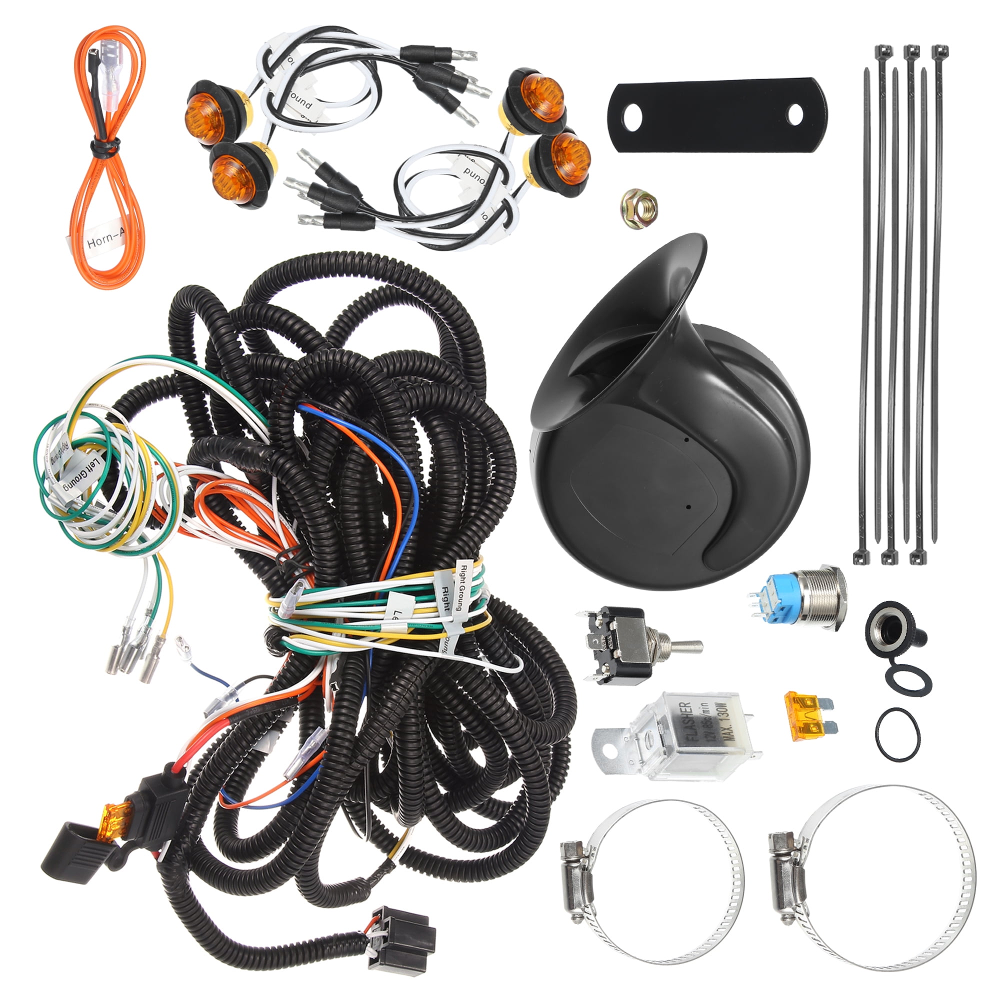Unique Bargains 1 Set Universal UTV Turn Signal Kit Street Legal with