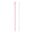 thumbnail image 1 of Unique Bargains 1 Set Washable Replacement Straw and Cover Pink Silicone, 1 of 5
