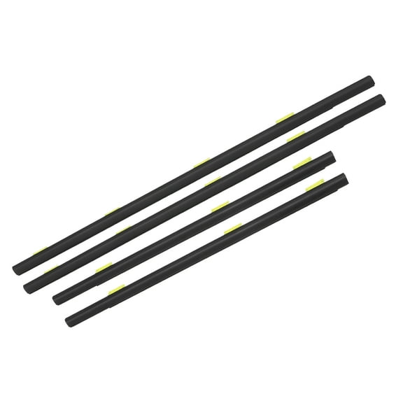Unique Bargains 1 Set Window Weatherstrip Trim Seal Belt for Honda CR-V Rubber No.72410SCAE01/72450SCAE01 Black