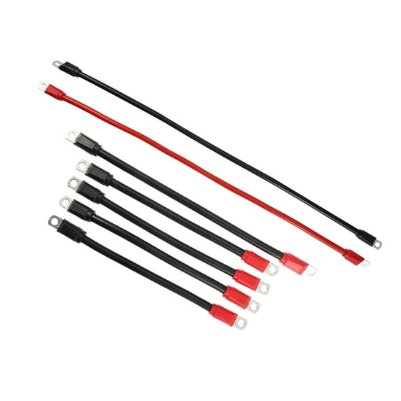 Unique Bargains 1 Set Wire Golf Cart Battery Cable Replacement for EZGO TXT 1994+ Black Red
