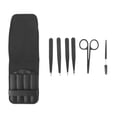 thumbnail image 1 of Unique Bargains 1 Set Women Durable Eyebrow Tweezer Kit for Bathroom Travel Hotel Black, 1 of 4