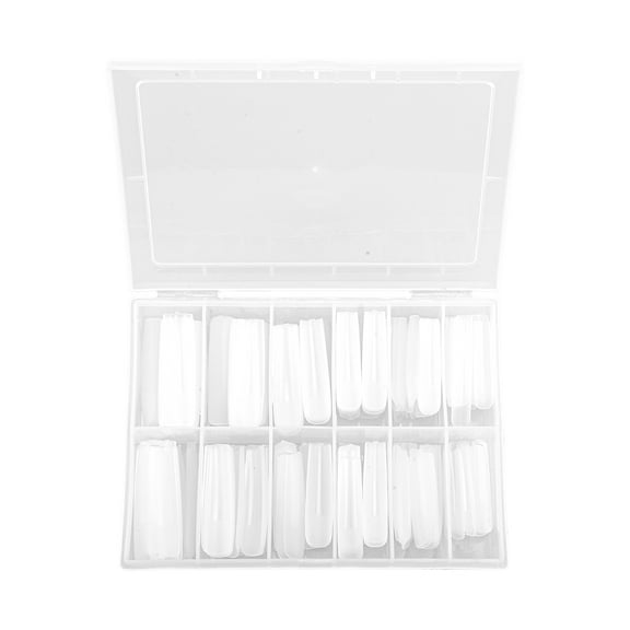 Unique Bargains 1 Set Women's Full Coverage Nail Kit Plating XXL Clear