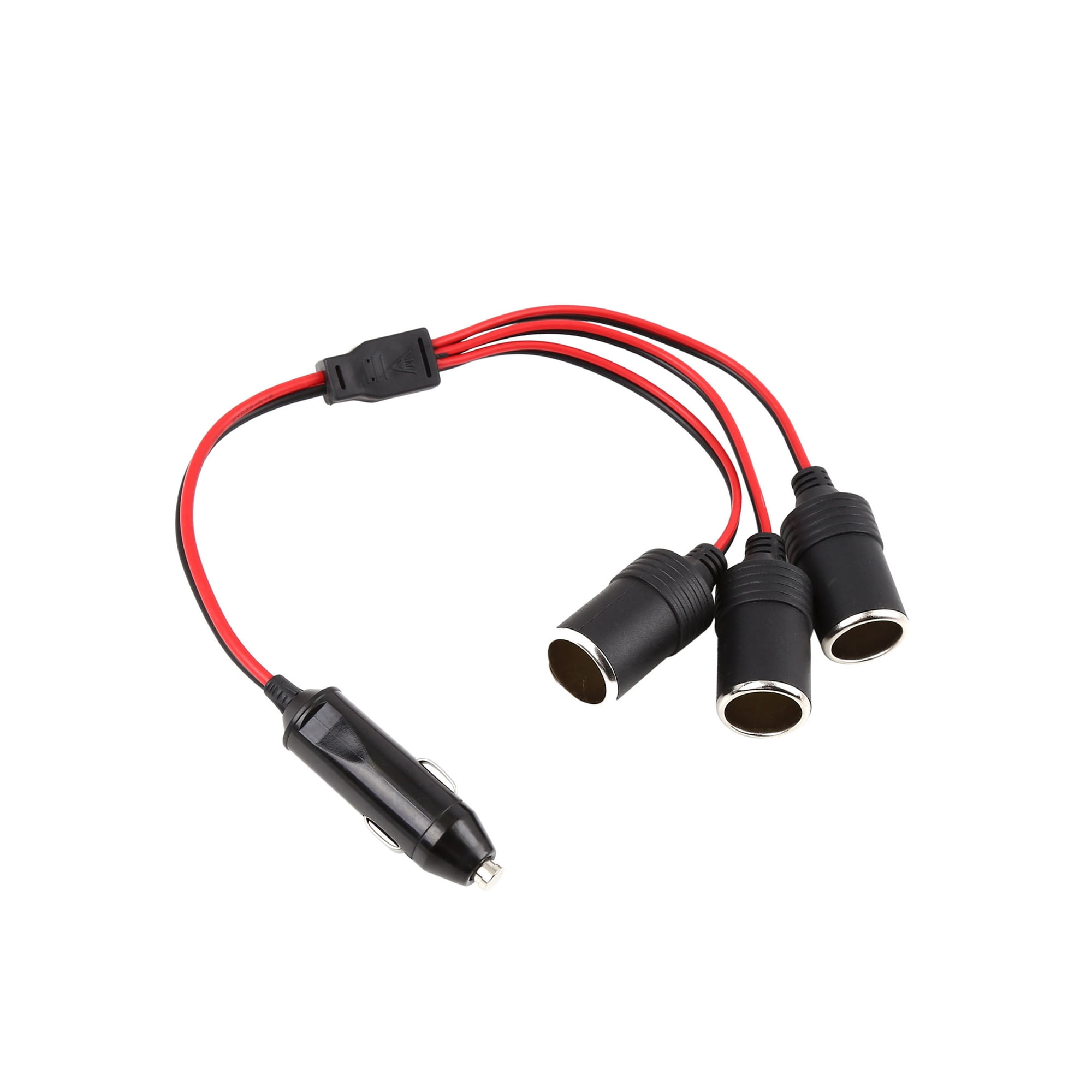 Unique Bargains 1 to 3 Way Female Socket Splitter Car Cigarette Lighter Charger DC 12V 24V
