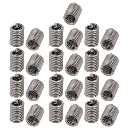 Unique Bargains #10-24x0.475" 304 Stainless Steel Helical Coil Wire Thread Insert 25pcs