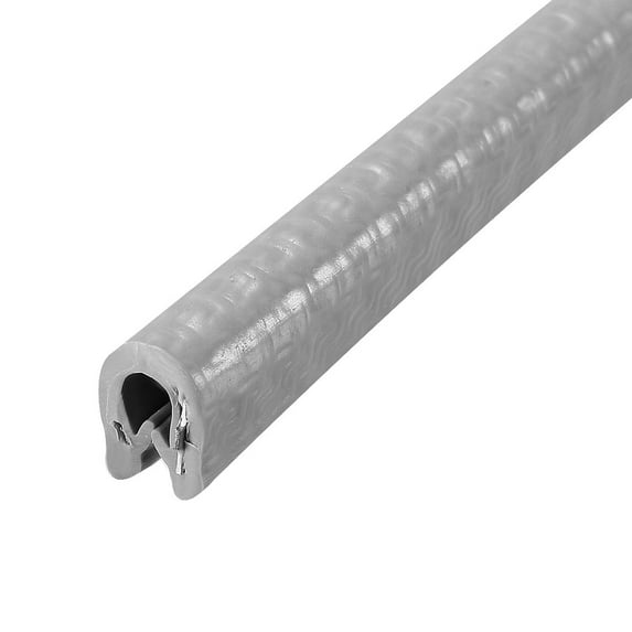 Unique Bargains Edge Trim U Seal Grey U Channel Edge Protector Fits 1/64'' - 1/16'' Edge 10 Feet Long Grey 1/64"-1/16"