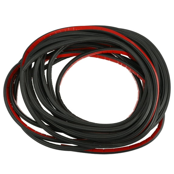 Unique Bargains 10 Meters Universal Car L Shape Rubber Waterproof Strip Seal Edge Protector Replacement Black