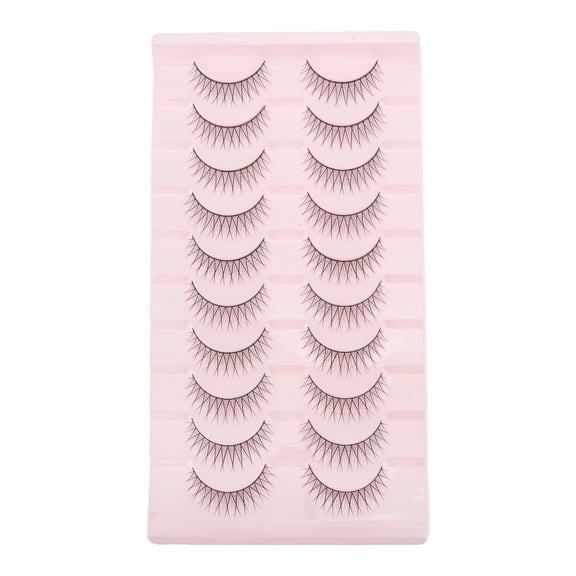 Unique Bargains 10 Pair False Eyelashes for Makeup Black B-9