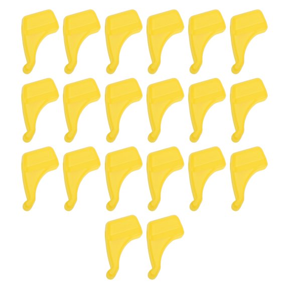 Unique Bargains 10 Pair Eyeglass Temple Tips Small Ear Hook Pattern Anti-slip Ear Hooks 0.75"x0.71"x0.08" Yellow