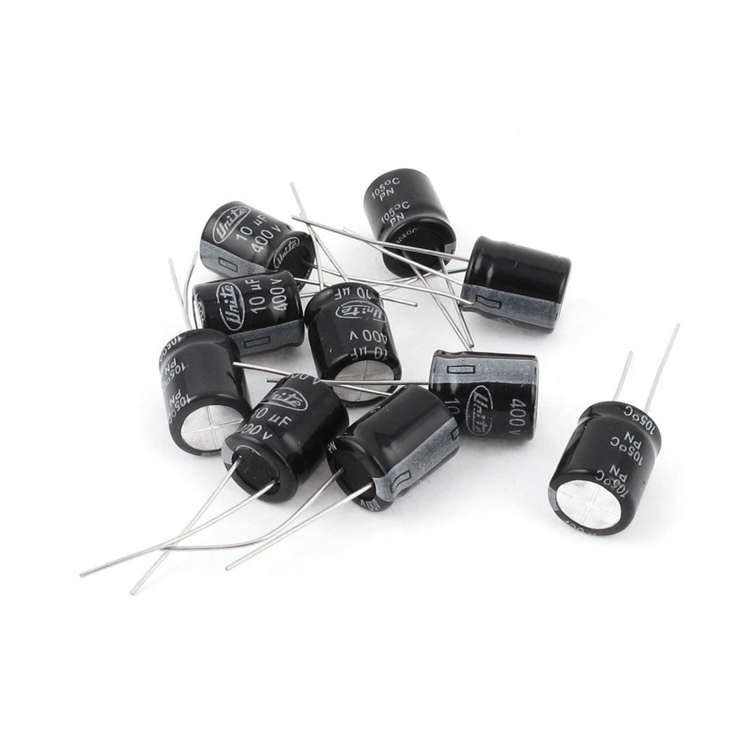 Uxcell 2.2uF 25V Tantalum Capacitors - 10pcs Yellow Radial Electrolytic Capacitors For DIY Electronics - View #3