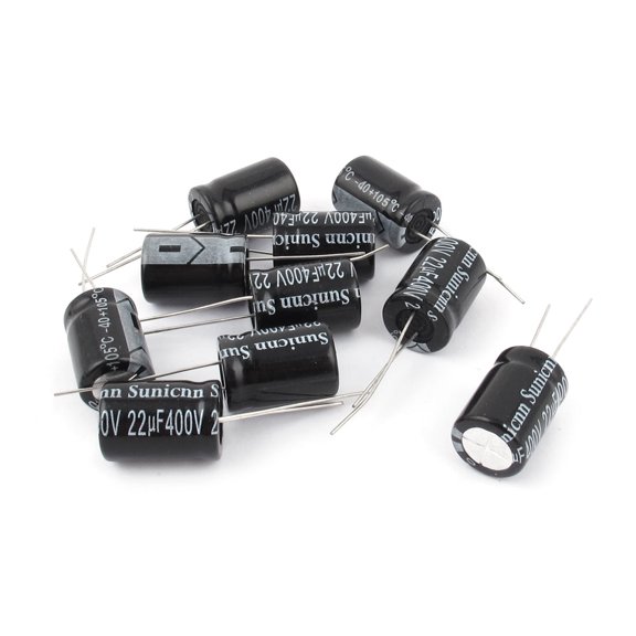 10Pcs 400V 22uF 105C Radial Electrolytic Capacitor 13mm x 22mm