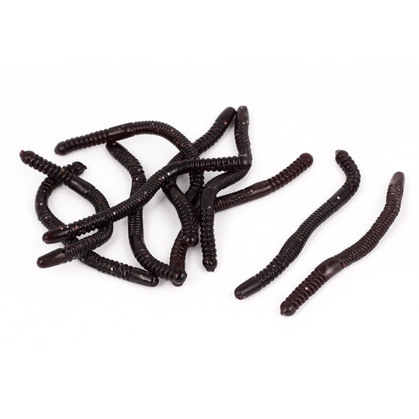 earthworm fishing lures STARLIT 100Pcs Soft Plastic Lifelike Fake Red Artificial Worm Simulation Fishing Bait Fishing Tackle Random Color : Sports & Outdoors Soft and can easily attached to the fish hook 50/100pcs Silicone Red Worm Soft