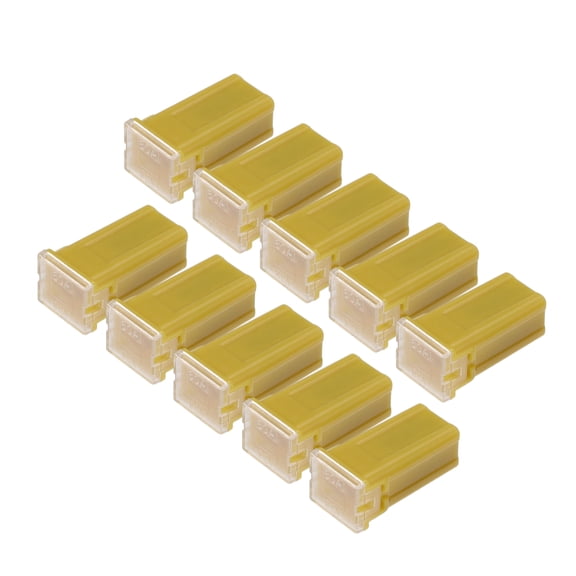 Unique Bargains 10 Pcs 60A Micro Cartridge Fuses Engine Inner FMM M-Case Type Fuses for Car Truck Durable Plastic Metal