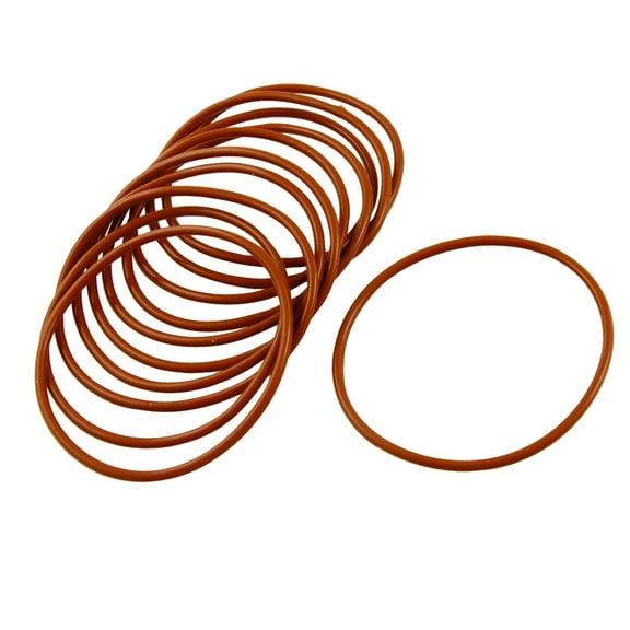 Unique Bargains 10 Pcs 60mm Outside Diameter 2.5mm Thickness Silicone O Ring Seal