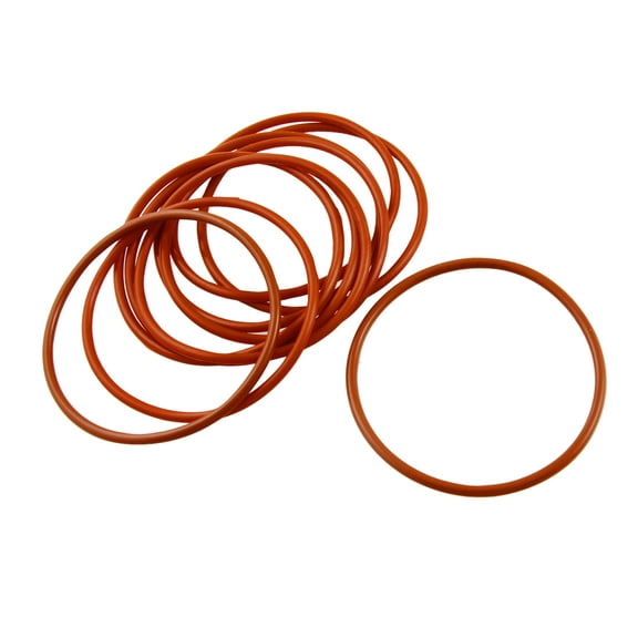 Unique Bargains 10 Pcs 68mm Outside Dia 3mm Thickness Silicone O Ring Seal