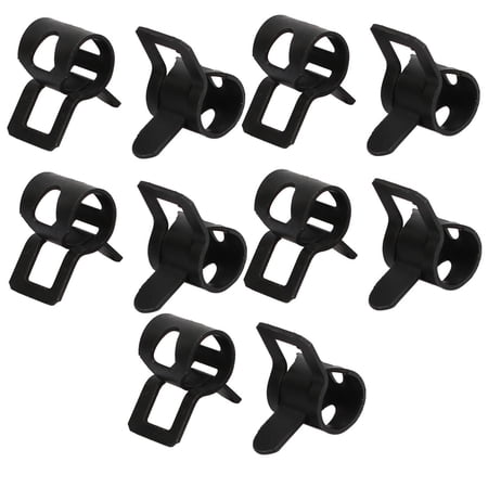 Unique Bargains 10 Pcs 6mm Spring Type Steel Action Fuel Hose Pipe Low Pressure Air Tube Clip Clamp
